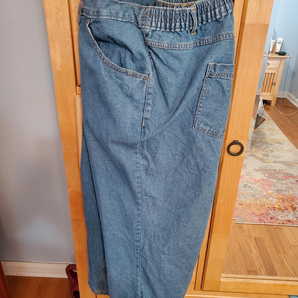 Woman within 34w denim capris